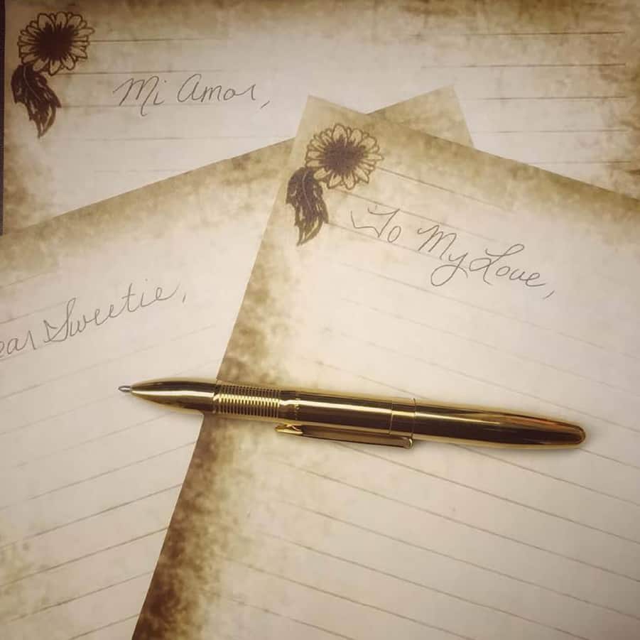 INFG-1 Infinium Ballpoint pen with Blue Ink Gold Titanium Nitride