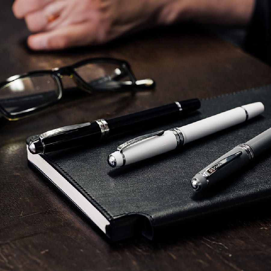 Bailey Ballpoint Pen Black with Chrome Trims