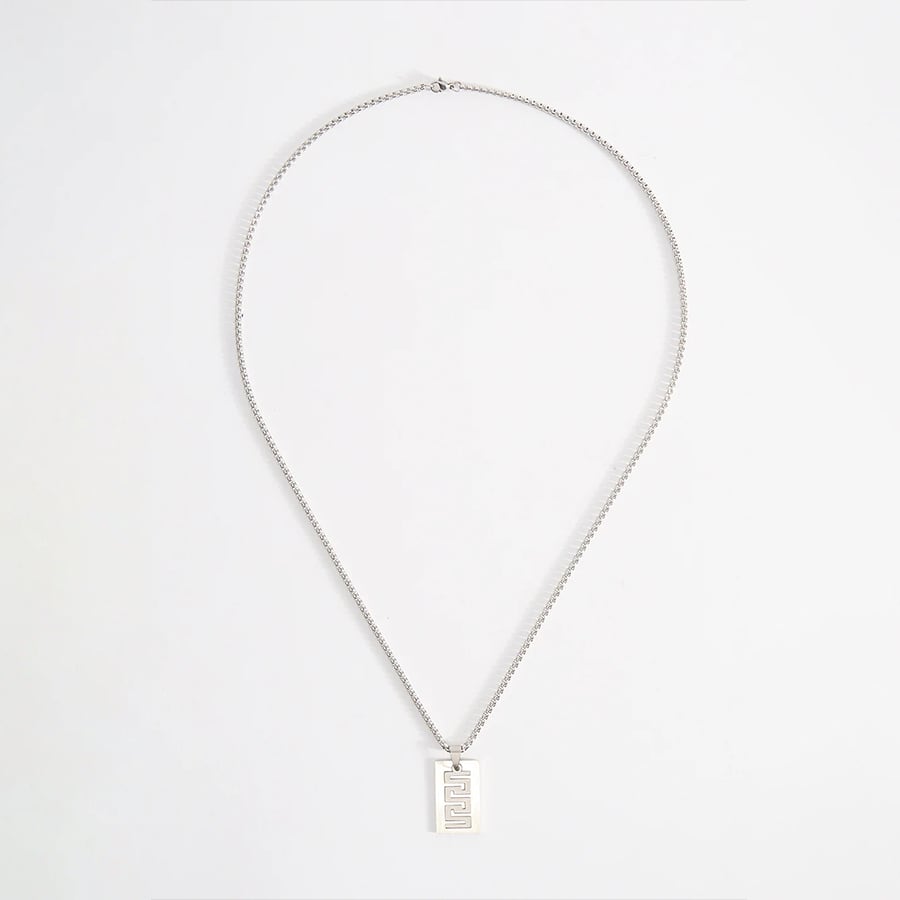Amig - Rectangle Pendant Chain With Lobster Closure