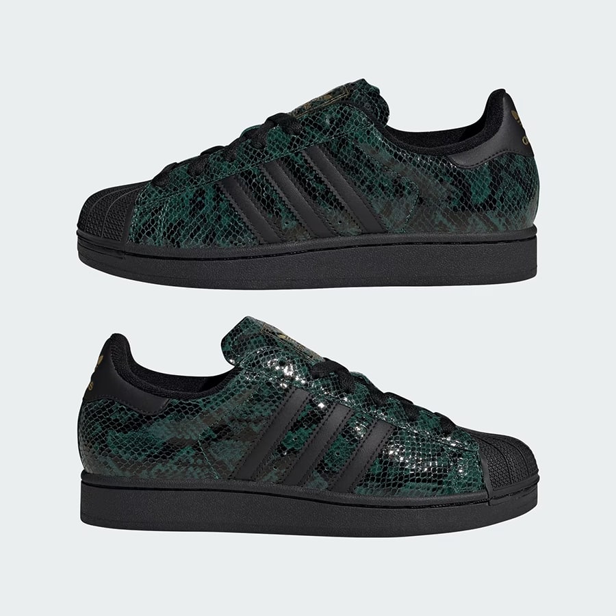 Superstar II Shoes - Collegiate Green / Core Black / Gold Metallic