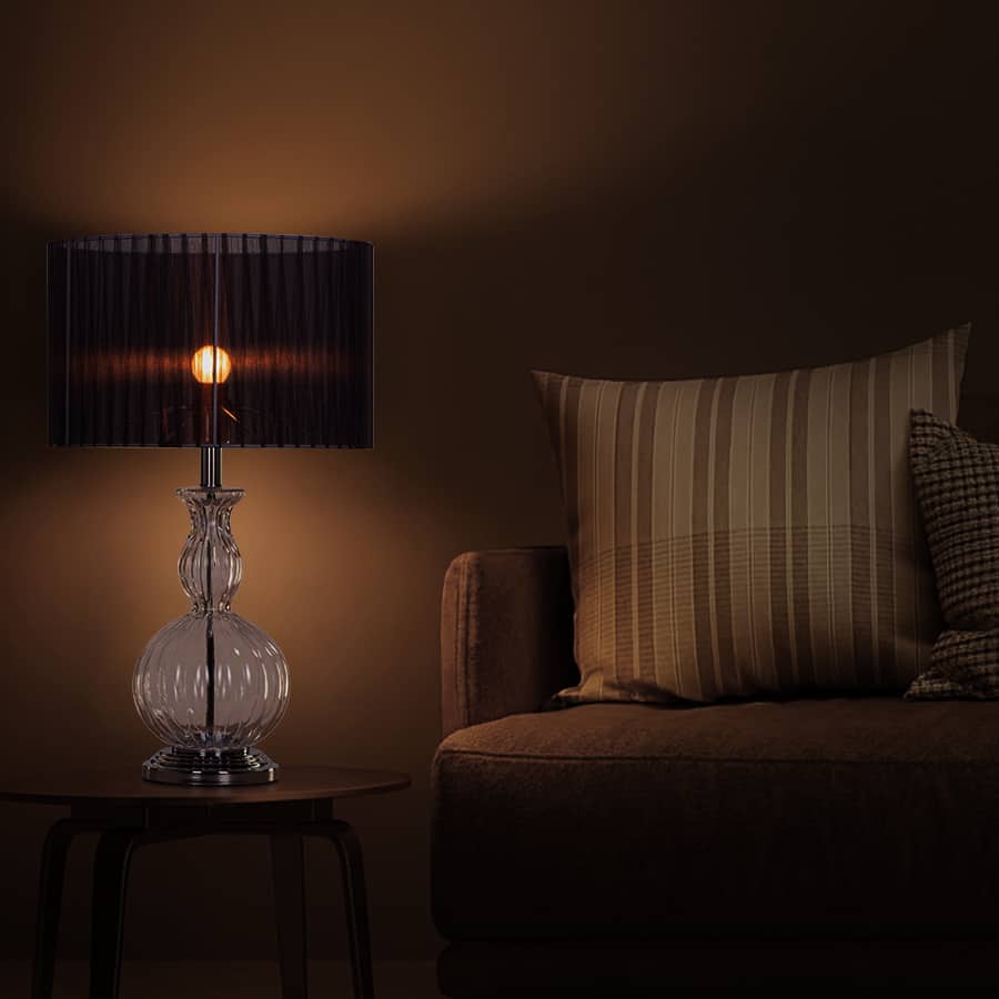 Like Never Before Clear Glass Table Lamp