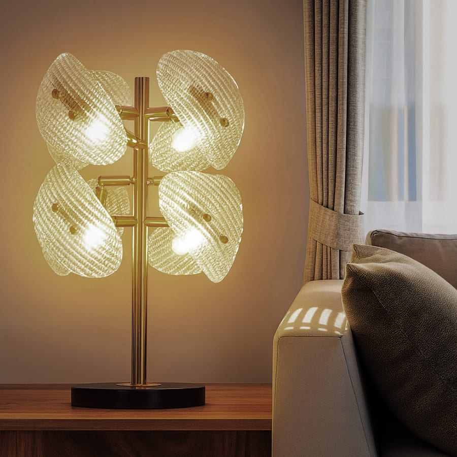 Do the Right Thing Marble Crystal Table Lamp