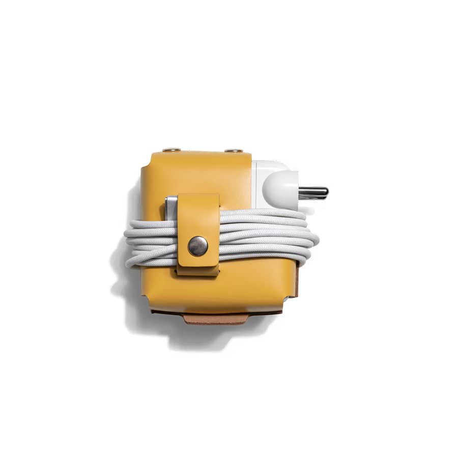 Mustard Convoy Leather Adapter Case (67W)