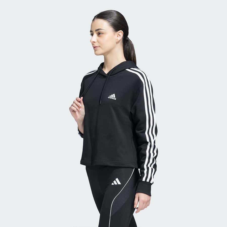 3 Stripes FT Cropped Hoodie