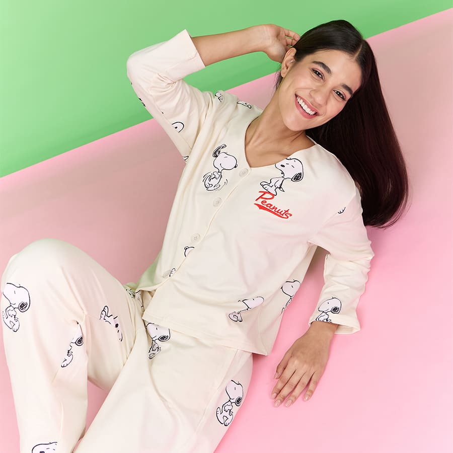 Snoopy Dream Pals Wide Pyjama Set