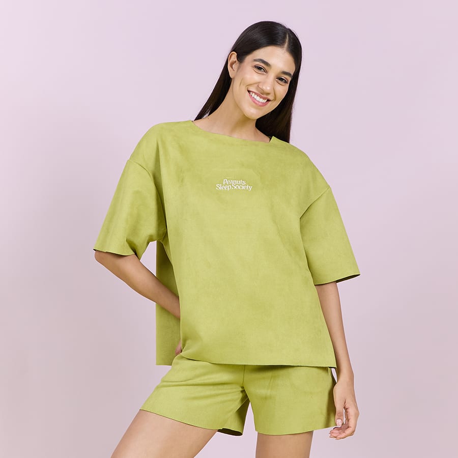 Snoopy Cozy Club Shorts Set