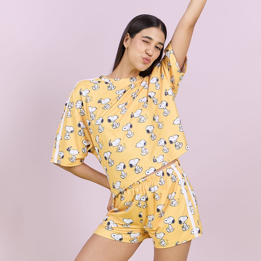 Snoopy Nap Squad Shorts Set