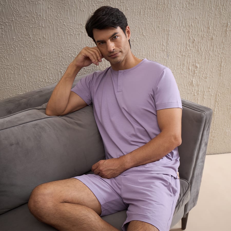 Gentlemen Solid Shorts Set