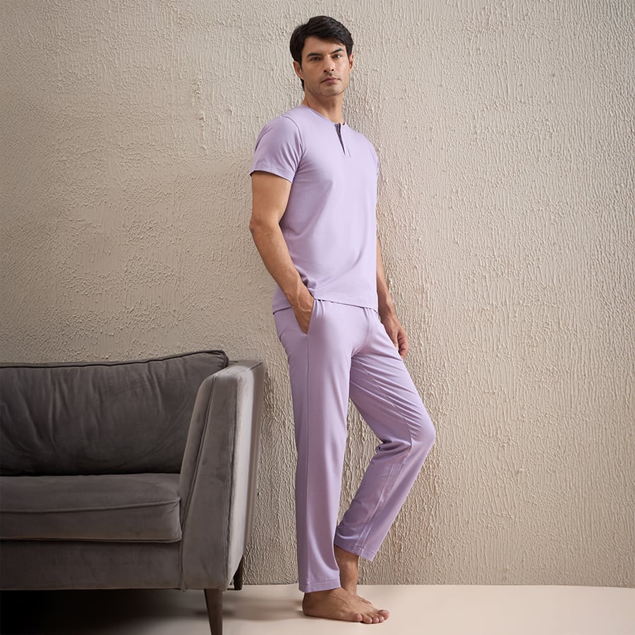 Gentlemen Solid Pyjama Set