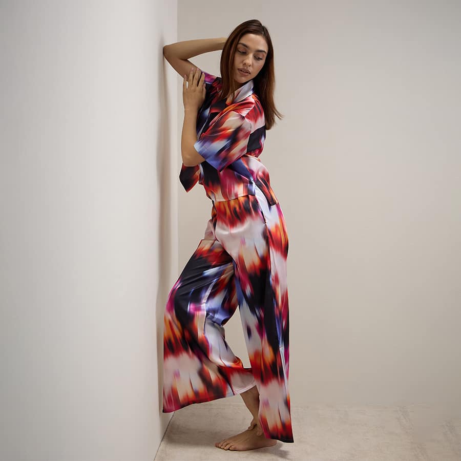 Silky Pant Set