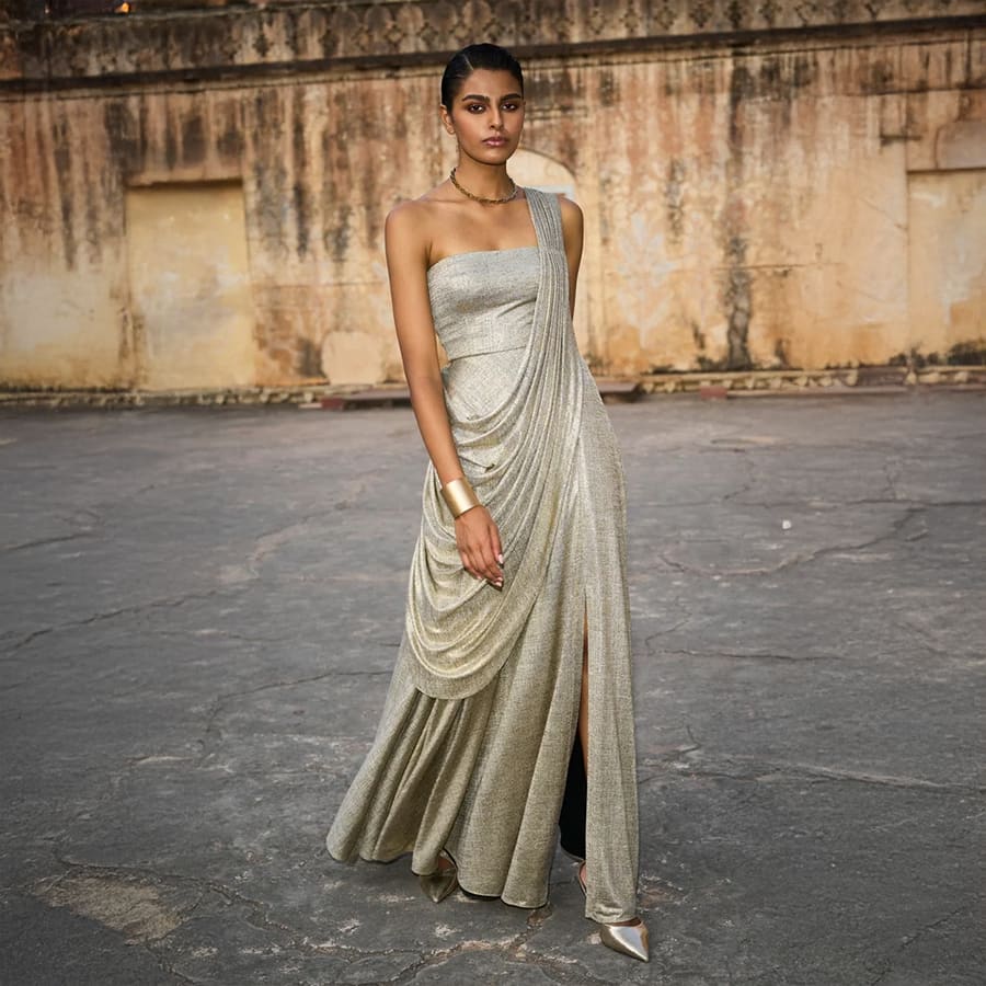Sari Drape Gown