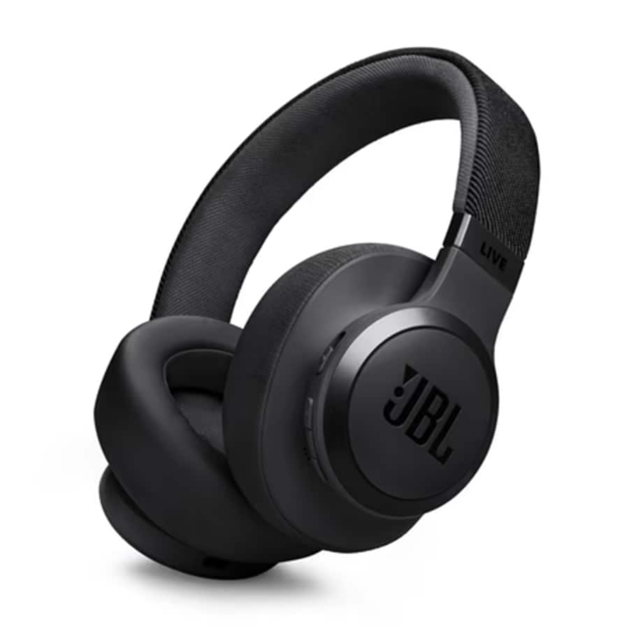 JBL Live 770NC True Adaptive Noise Cancellation Headphones Wireless Over Ear, Spatial Sound, 65 Hrs Playtime, Speed Charge, Multipoint Connect and Personi-Fi 2.0, BT v5.3, Google Fast Pair, Alexa, Black