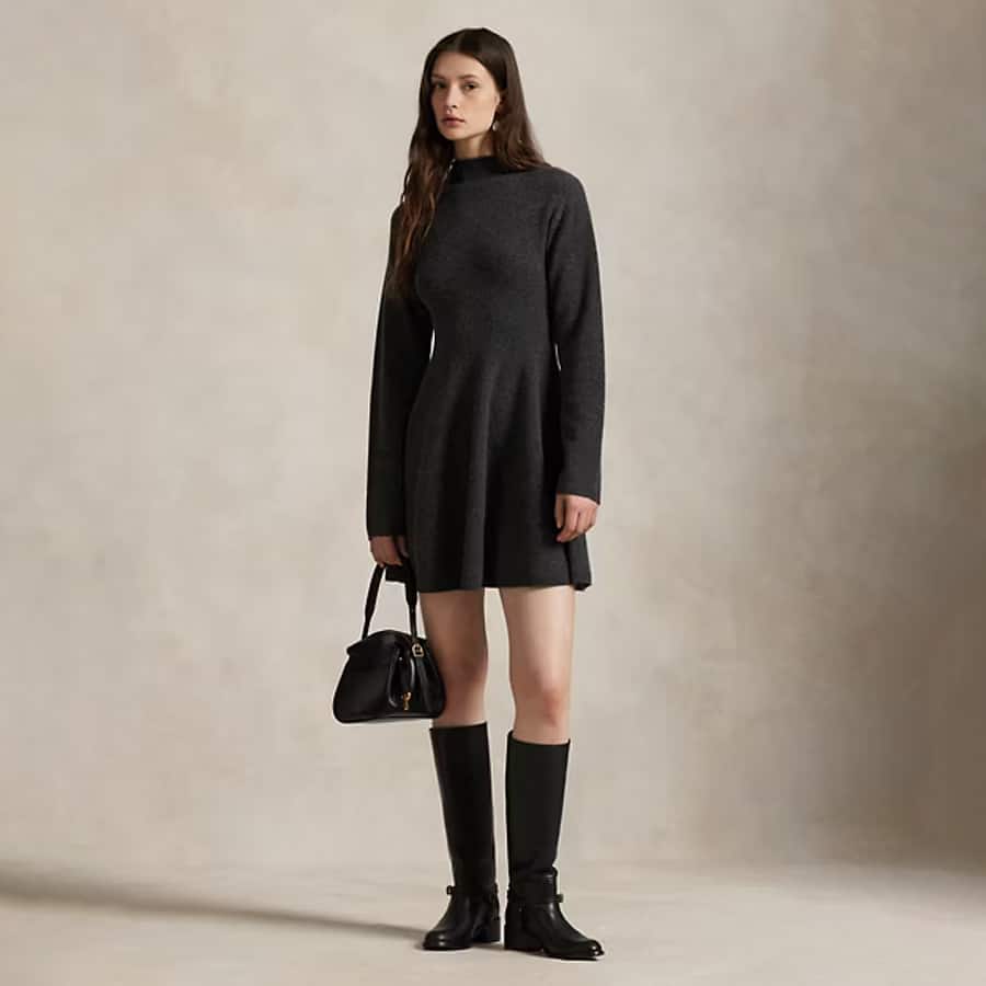 Cashmere Rollneck Jumper Dress