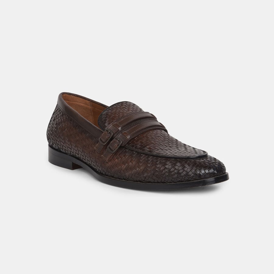 Hush Puppies Brown Slip-On Formal Shoes For Men
