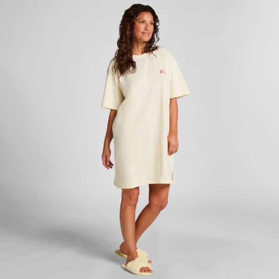 Beige Roundneck Nightshirt