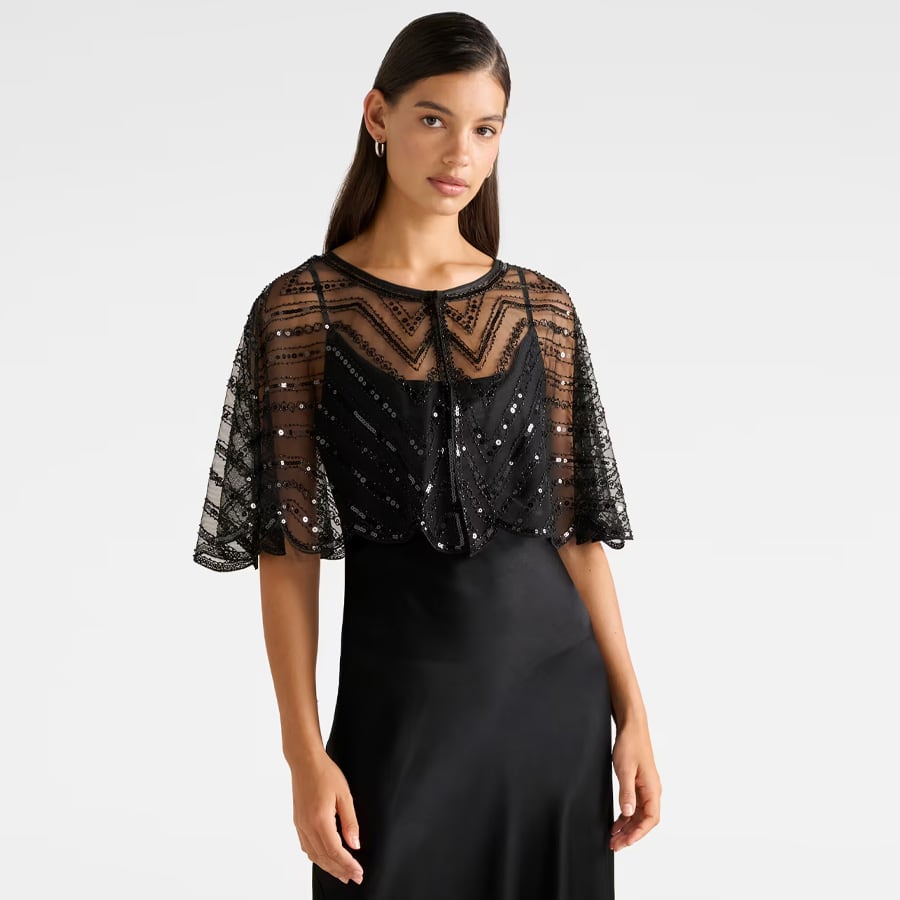 Scarlett Sequin Cape