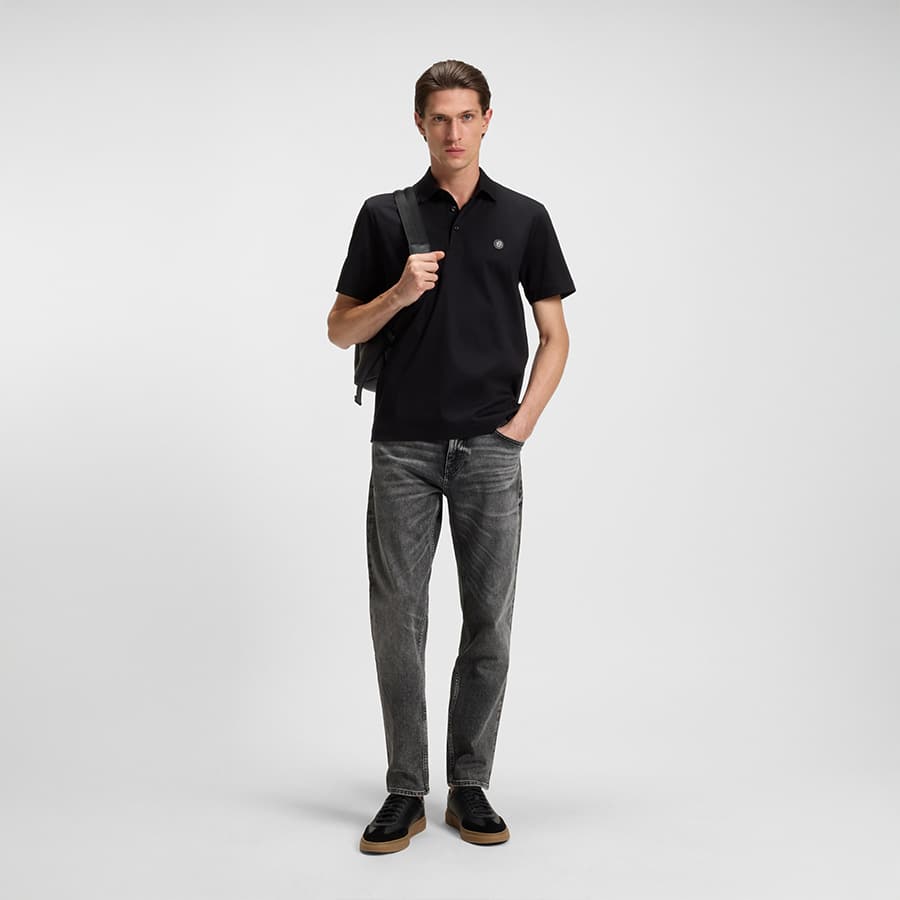 Maine regular-fit jeans in grey comfort-stretch denim