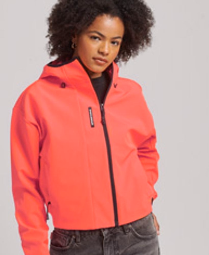 Tech crop softshell jacket