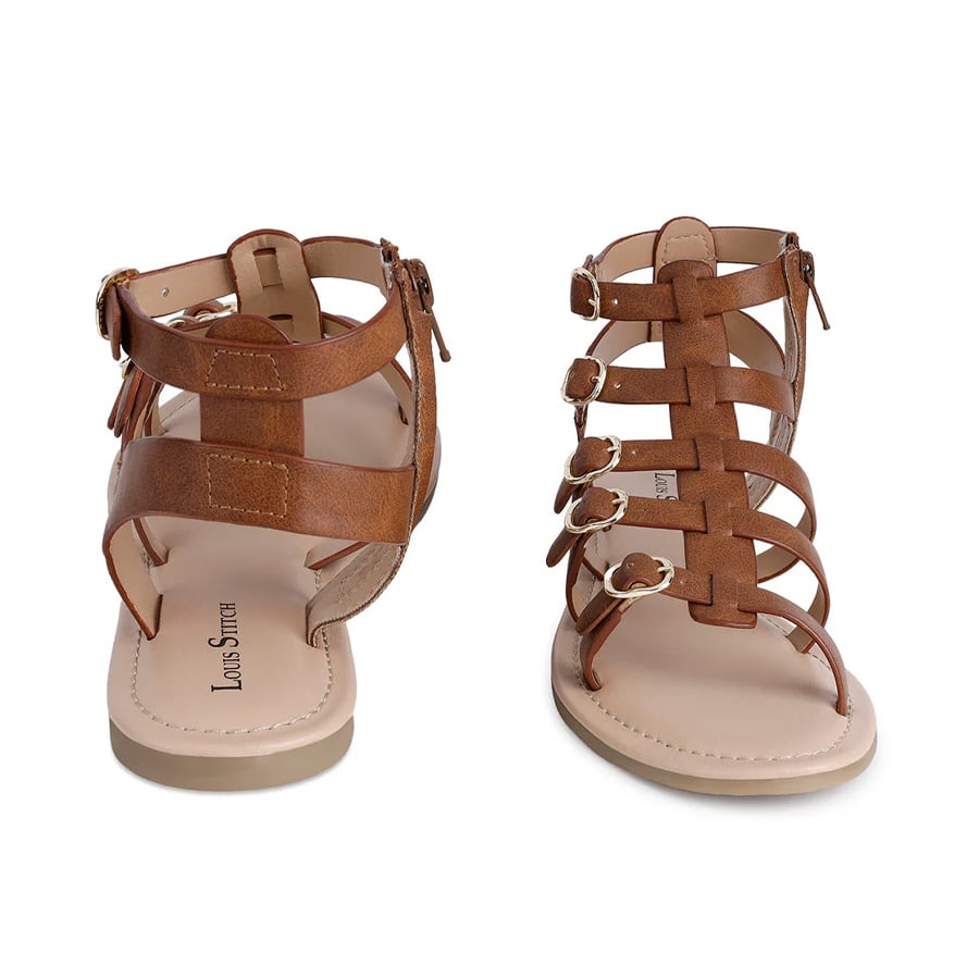 Women's Gladiator Tan Lightweight Sandals