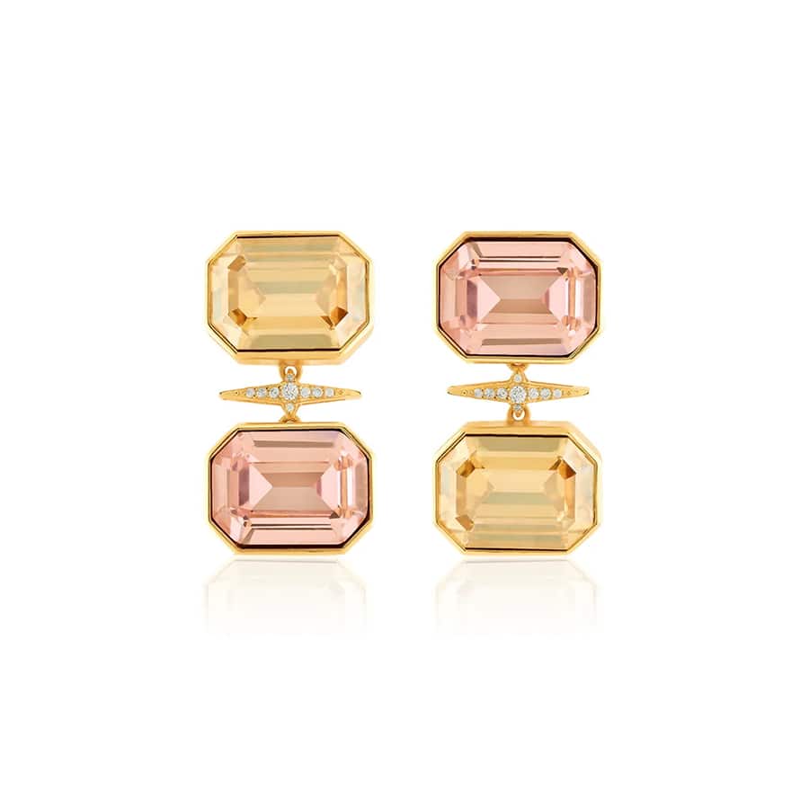 Pink Limoncello Drop Earrings