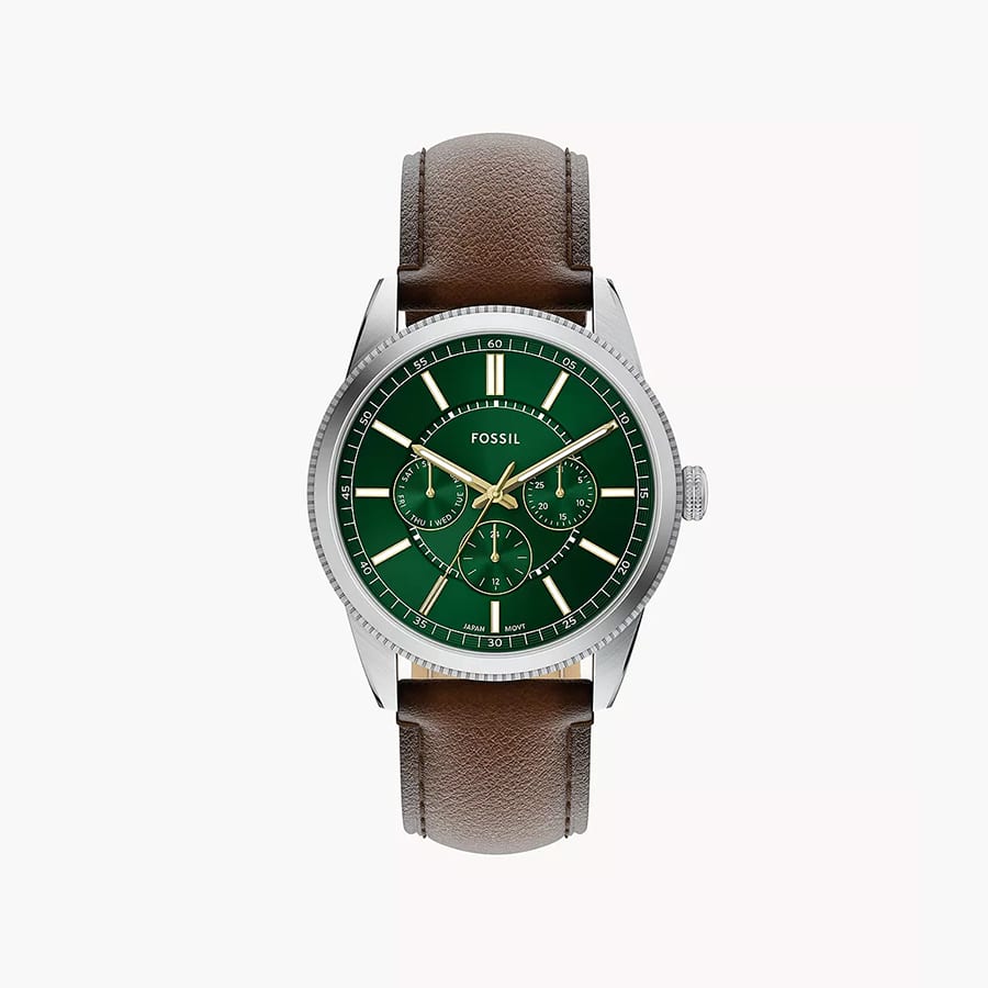 Pearson Multifunction Brown Leather Watch