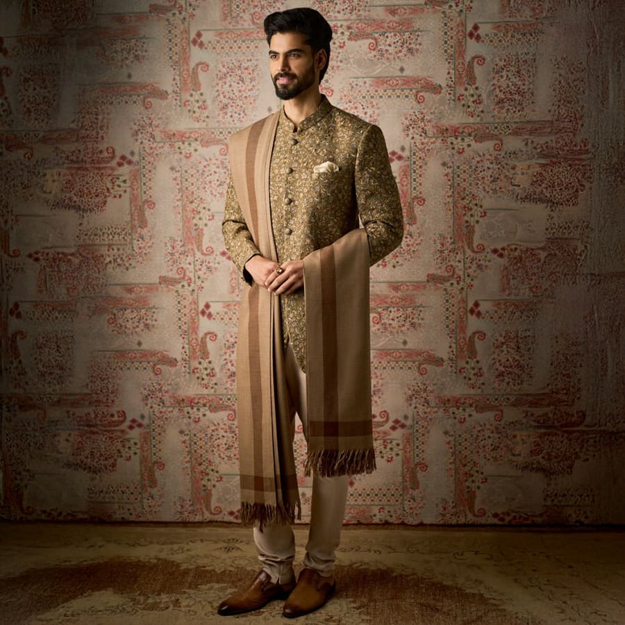 Classic Bandhgala with Shawl