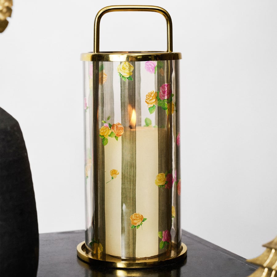 Striped Roses Lantern