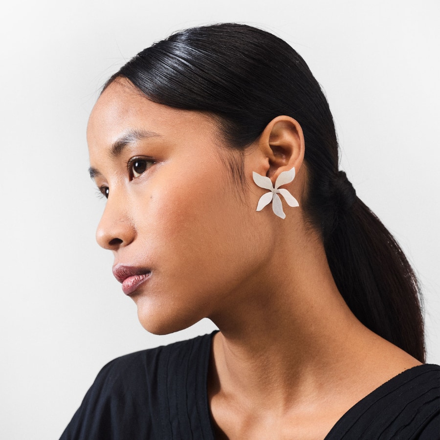 Periwinkle Studs - Silver