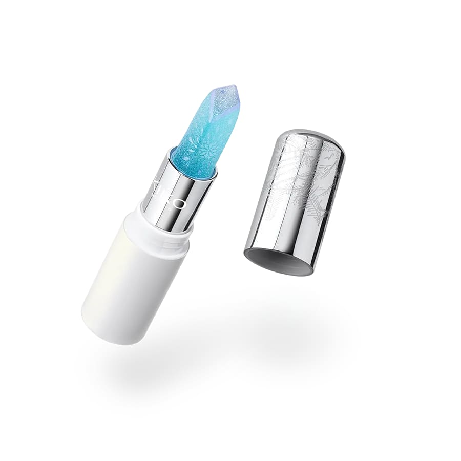 snow-kissed holiday crystal gleam solid lip oil Shimmering soft-textured stick lip oil