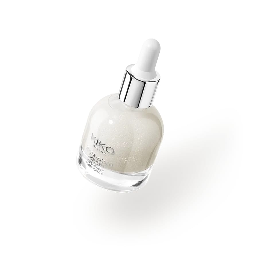 snow-kissed holiday icy shimmer highlighter Liquid highlighter with holographic finish