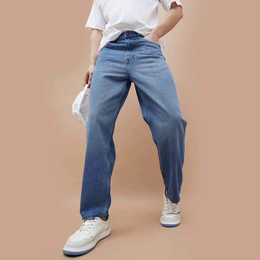 FORCA Rinsed Loose Fit Jeans