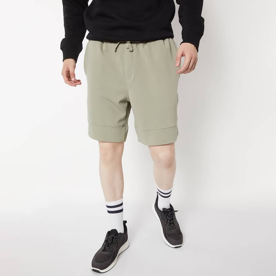 Men Textured Sports Shorts