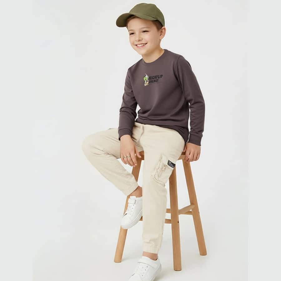 Boys Graphic Print Oversized T-shirt