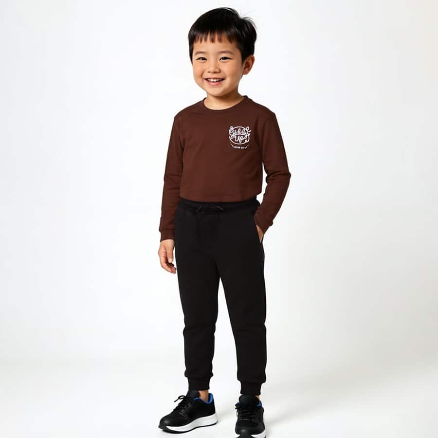 Boys Knit Relaxed Fit Joggers