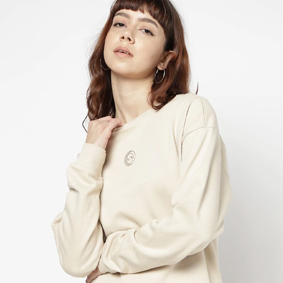 Women's Full Sleeves Black & Gold Collection Sweatshirt