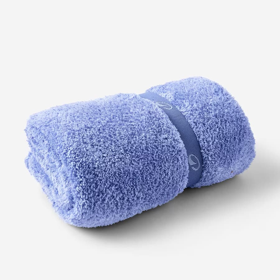 Ultra-Soft Microfibre Towel Size L 80 x 130 cm - Blue