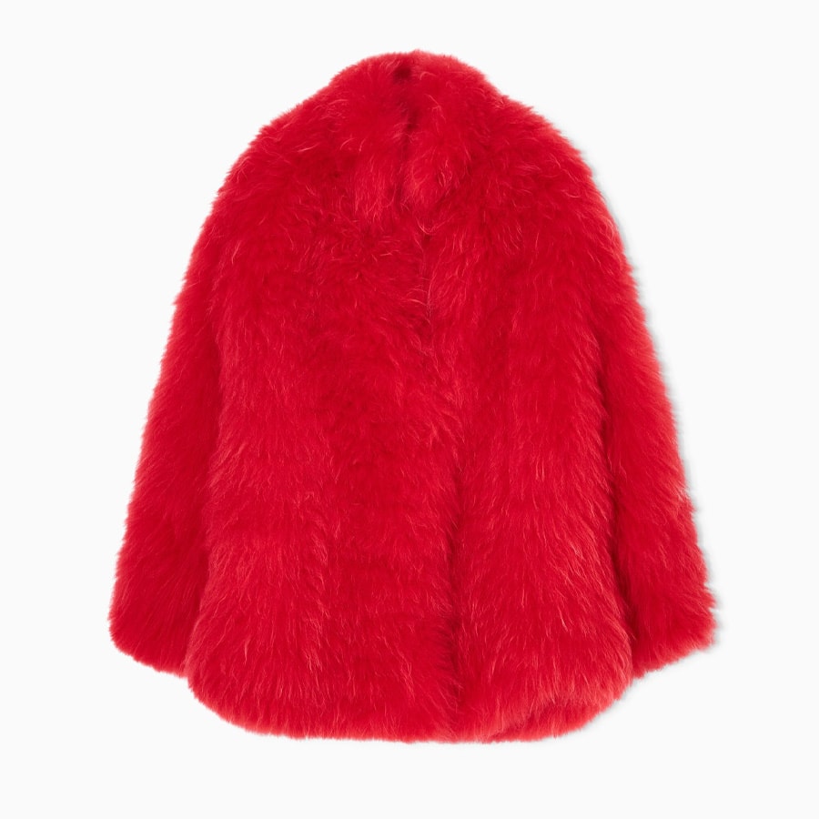Cashmere fur blouson