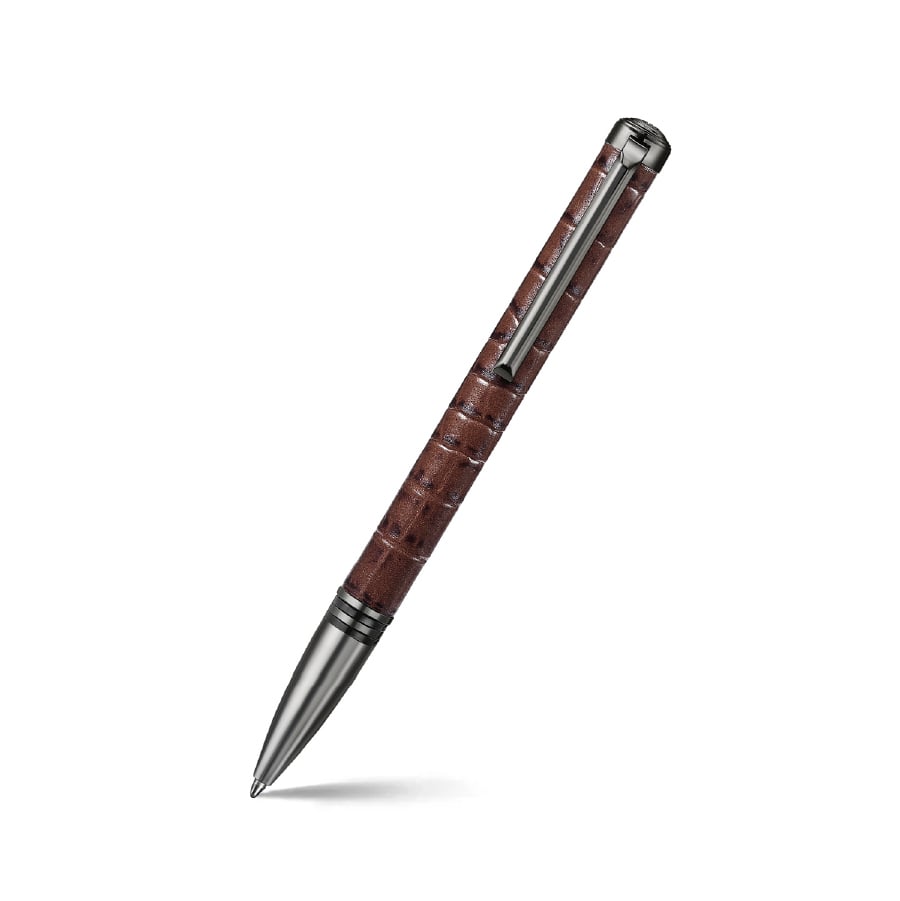 Pen Lapis Bard Mandeville Leather Brown With Gunmetal Trim Bp
