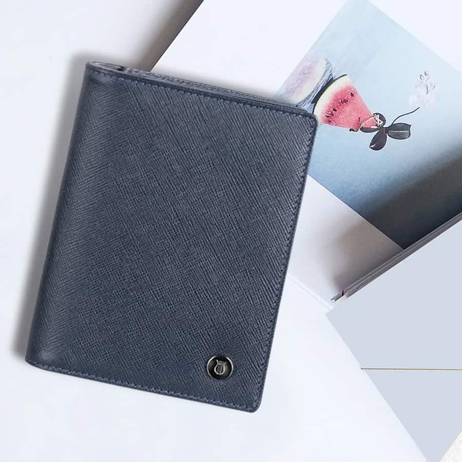 Card Holder Lapis Bard Stanford With Gusset + Id Window