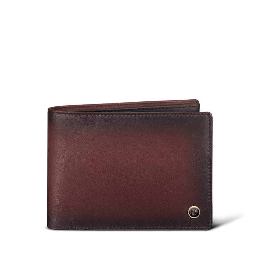 Wallet Lapis Bard Ducorium Bordeaux Bifold With Coin Pocket