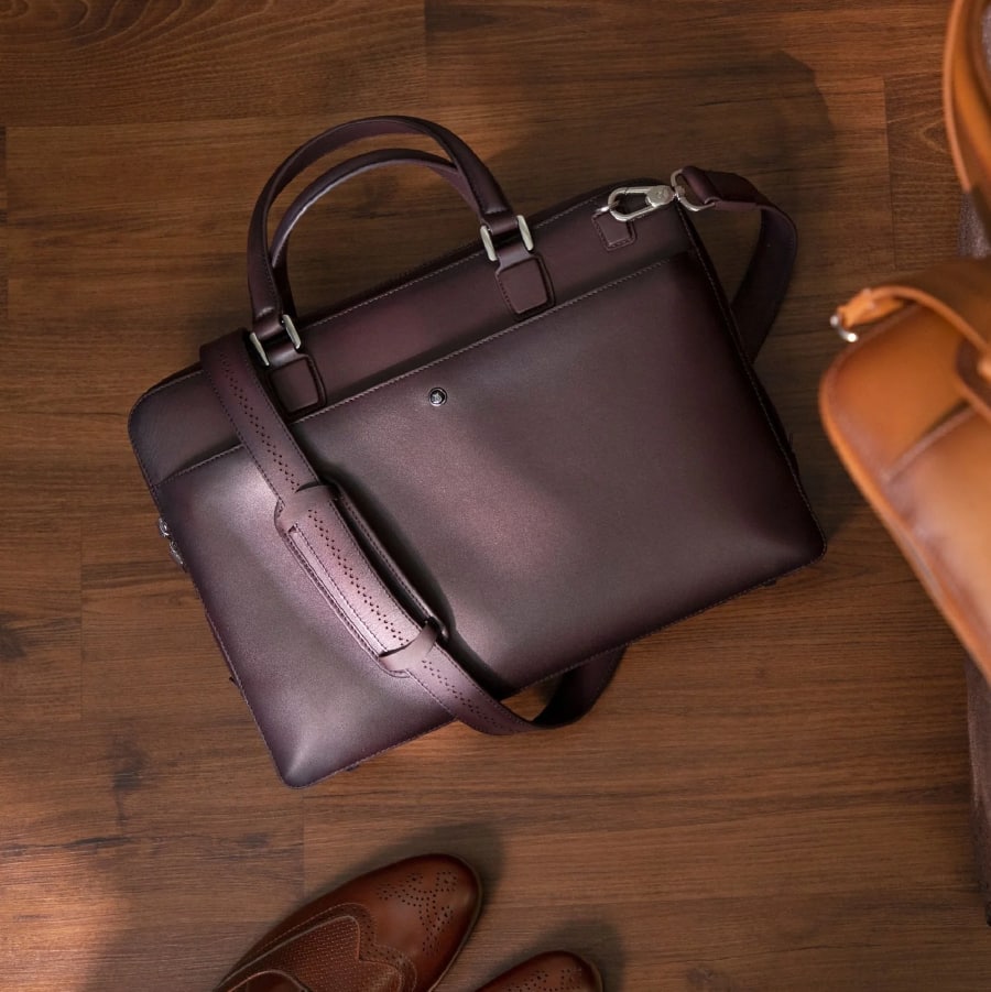 Lapis Bard Ducorium Spencer Bordeaux 15 Inch Slim Laptop Business Bag