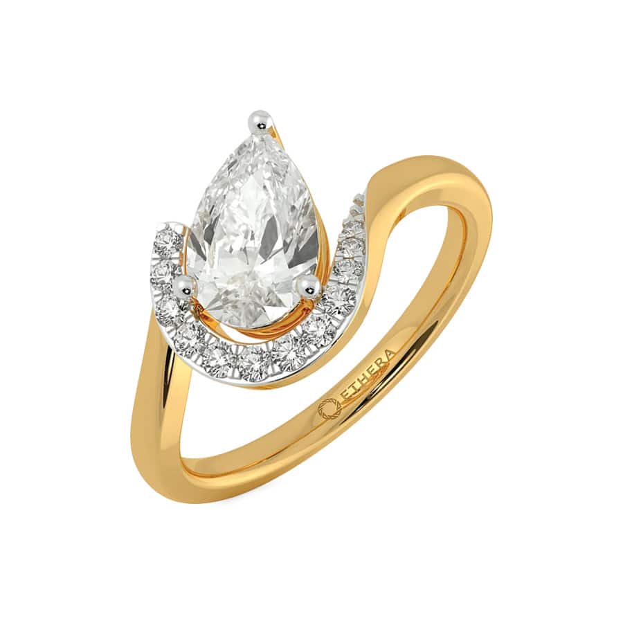 Opulent Curves Solitaire Ring