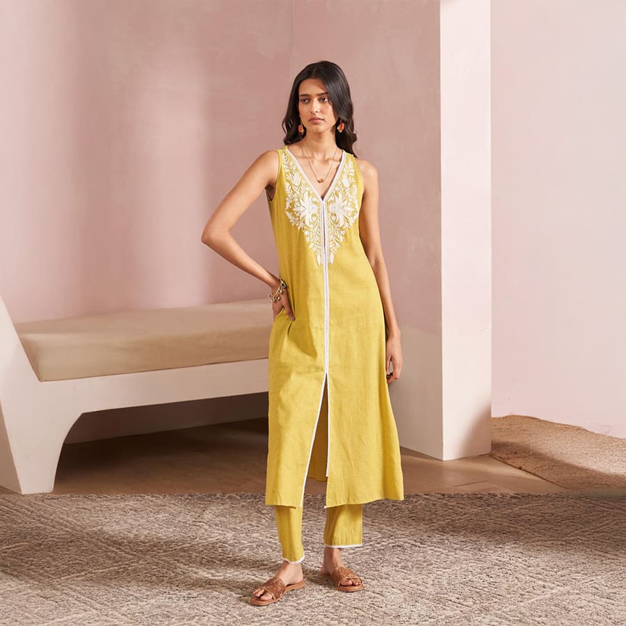 Green Bety Kurta Set