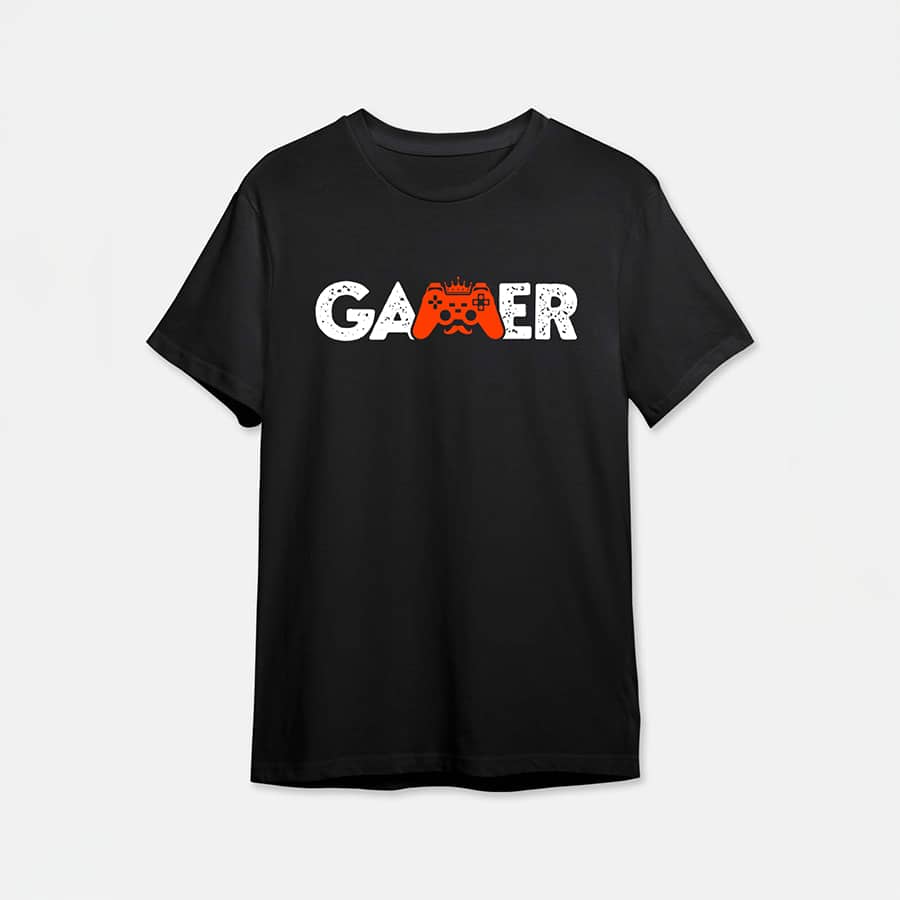 Gamer Controller – Gaming Quotes Tshirt – Black