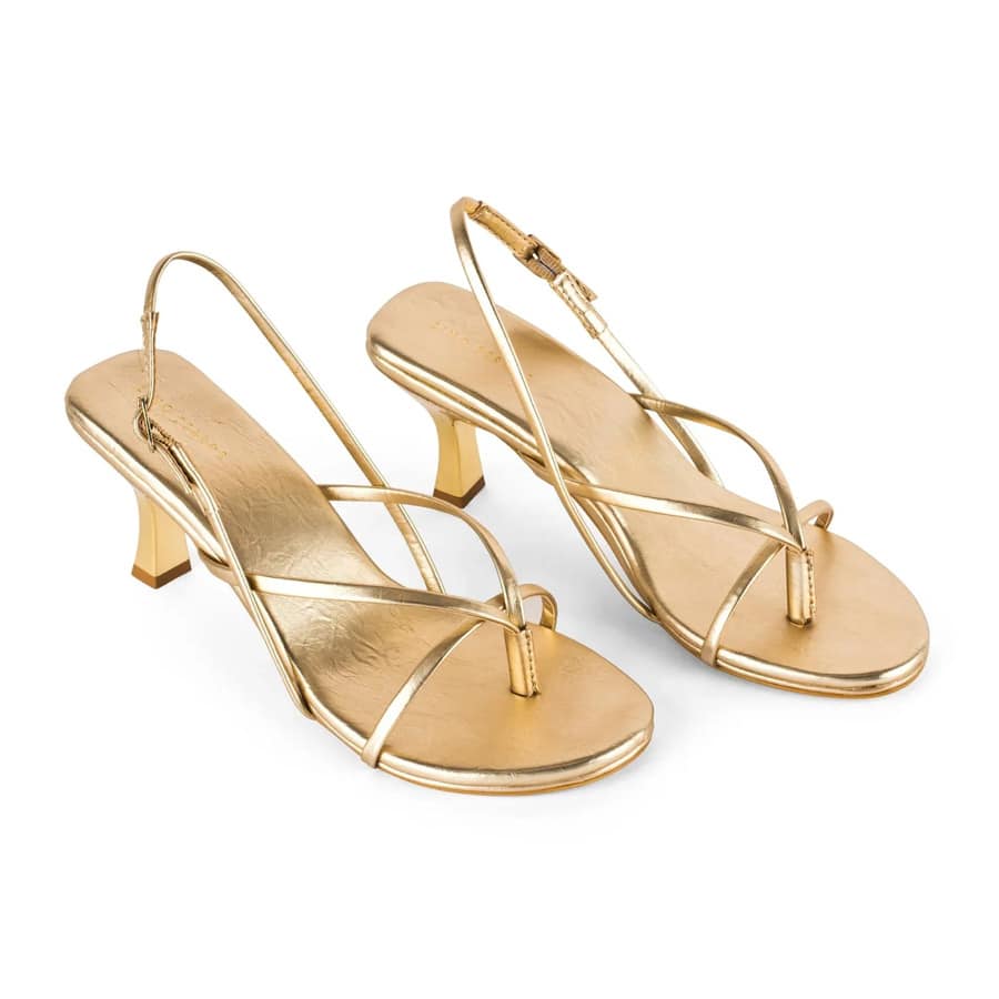 Gabbana Diva Gold Heels