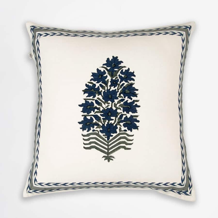 Areca Block Printed Cushion Cover