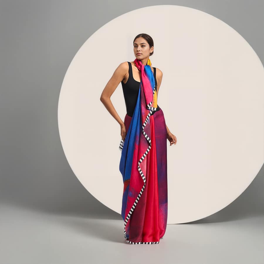 Memories of Sunset Saree