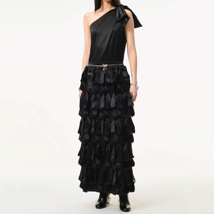 Embroidered Silk Satin