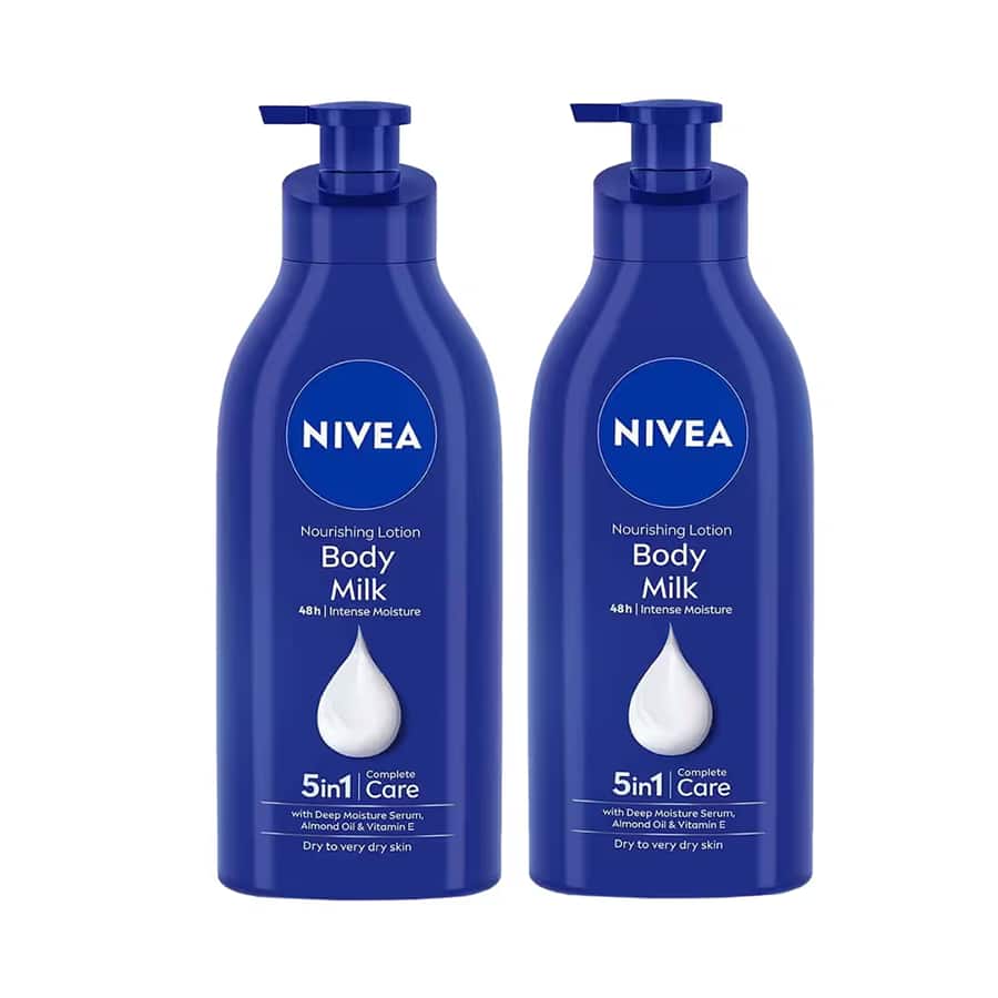 Nivea body milk lotion for dry to very dry skin – pack of 2 combo