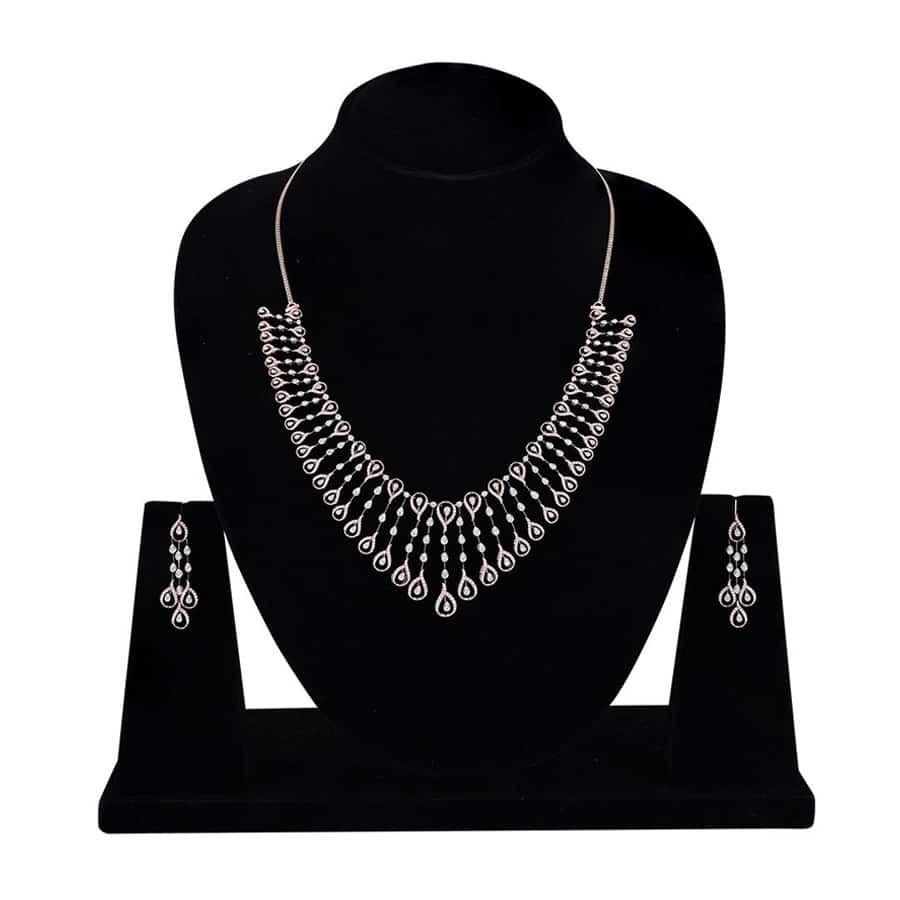 Precious Handmade Astra Diamond Necklace Set